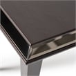 Michael Amini Lousanne Side Table - Glossy Mocha Sand