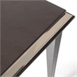 Michael Amini Lousanne Side Table - Glossy Mocha Sand