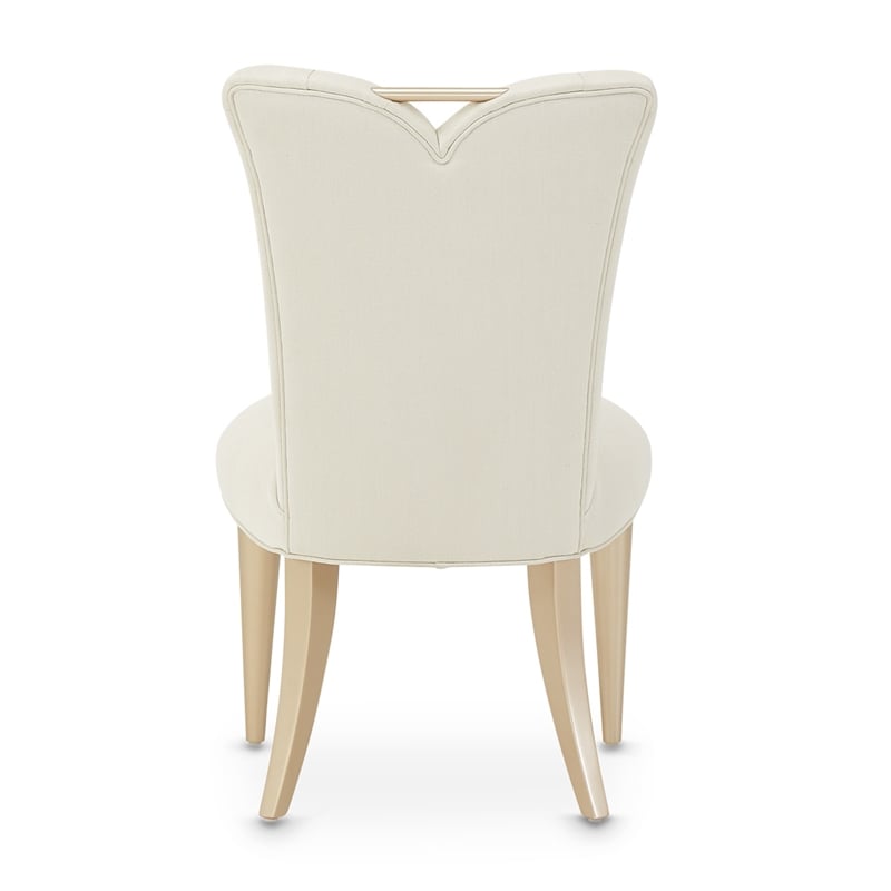 MICHAEL AMINI La Rachelle 9-Piece Engineered Wood Dining Set in Champagne/White