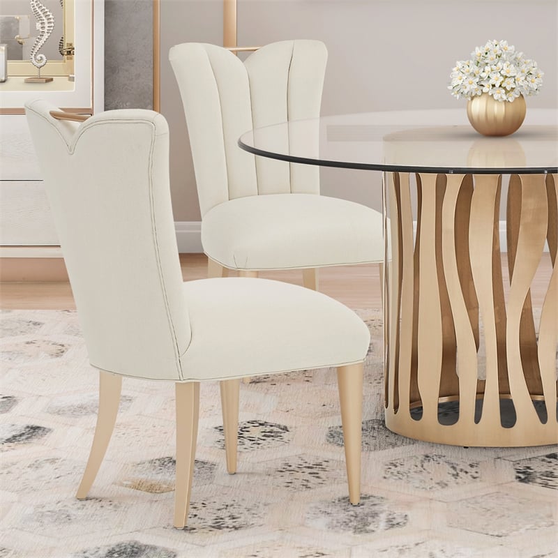 MICHAEL AMINI La Rachelle 5-Piece Transitional Metal Dining Set in Metal