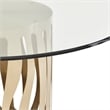 MICHAEL AMINI La Rachelle 5-Piece Transitional Metal Dining Set in Metal