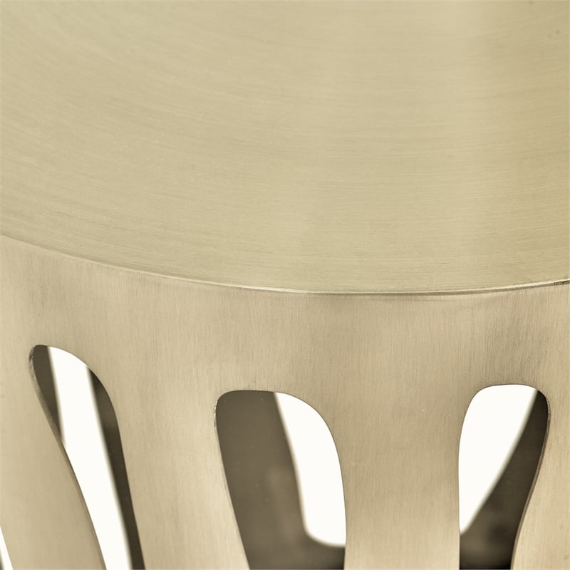MICHAEL AMINI La Rachelle 5-Piece Transitional Metal Dining Set in Metal