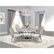 MICHAEL AMINI Eclipse 5-Piece Engineered Wood Dining Set in Moonlight Gray