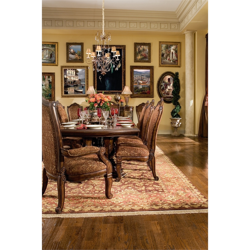 Courts Piece Wood Dining Set MICHAEL AMINI Windsor Court 9-Piece