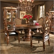 MICHAEL AMINI Villa Valencia 5-Piece Solid Wood Dining Set in Classic Chestnut