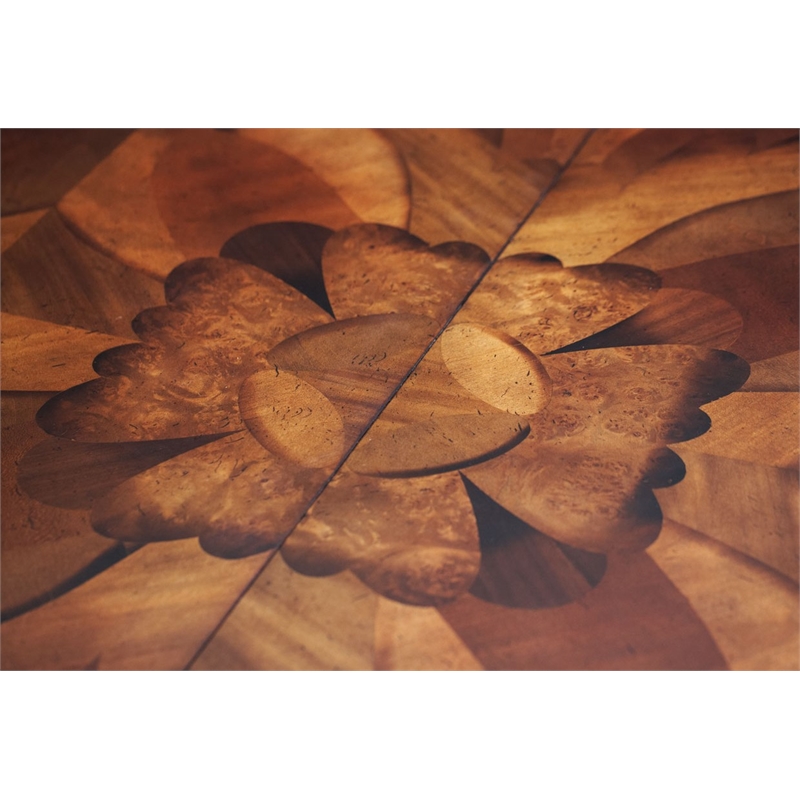 MICHAEL AMINI Villa Valencia 5-Piece Solid Wood Dining Set in Classic Chestnut