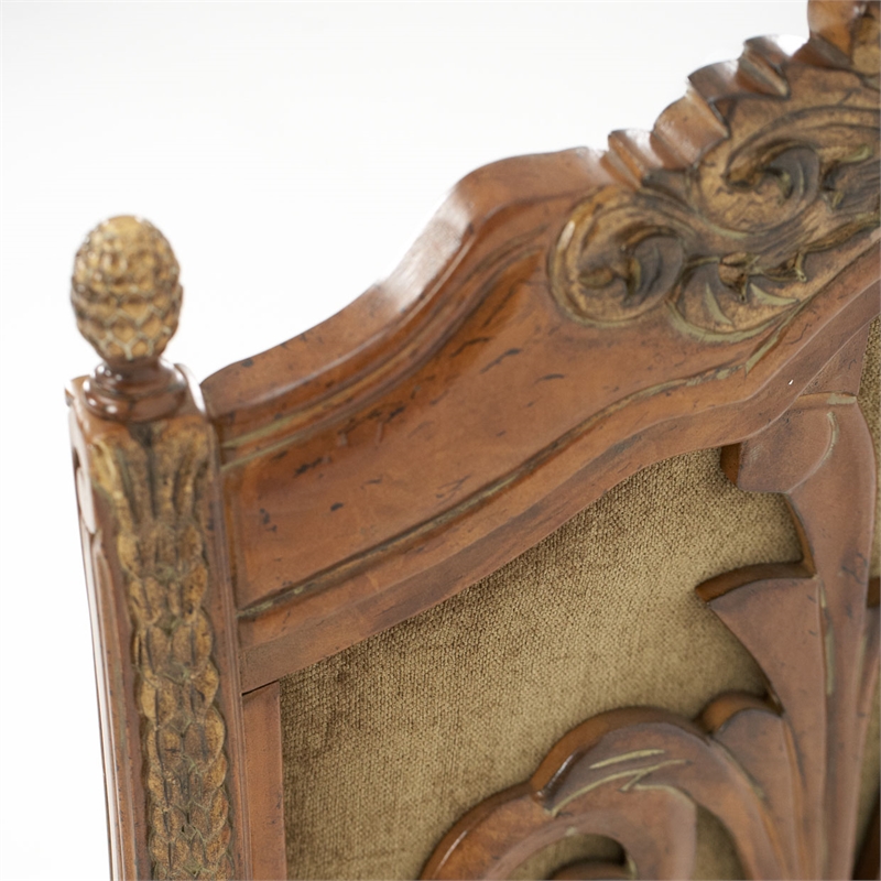 MICHAEL AMINI Villa Valencia 5-Piece Solid Wood Dining Set in Classic Chestnut