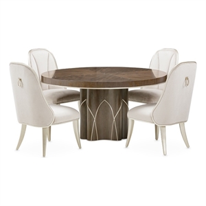 Villa Cherie 5-Piece Dining Room Set - Hazelnut Brown