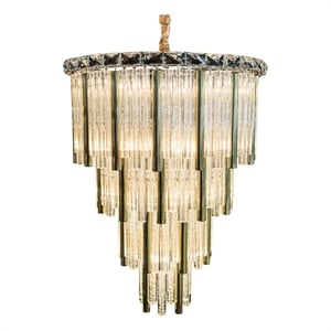 Michael Amini Chimes 15-Light Crystal Chandelier - Gold