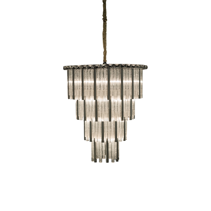 Michael Amini Chimes 15-Light Crystal Chandelier - Silver
