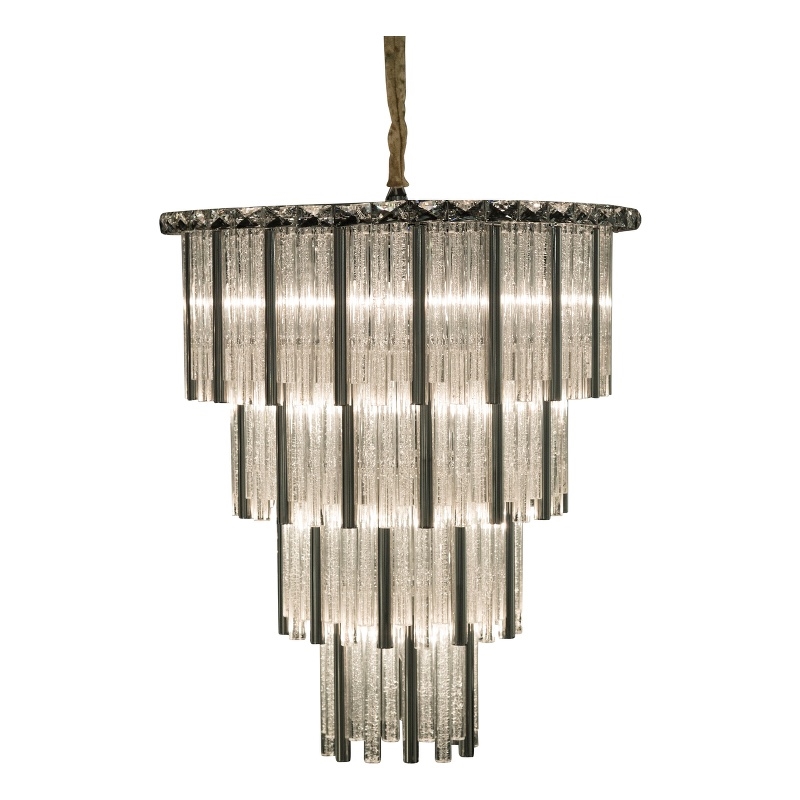 Michael Amini Chimes 15-Light Crystal Chandelier - Silver