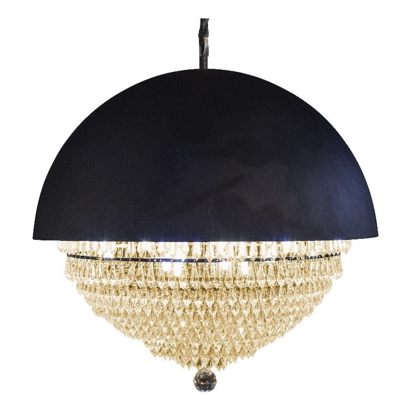 Michael Amini Eclipse Modern LED Chandelier - Black