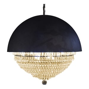 Michael Amini Eclipse Modern LED Chandelier - Black