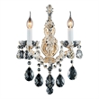 Michael Amini La Scala Traditional Crystal Wall Sconce - Gold