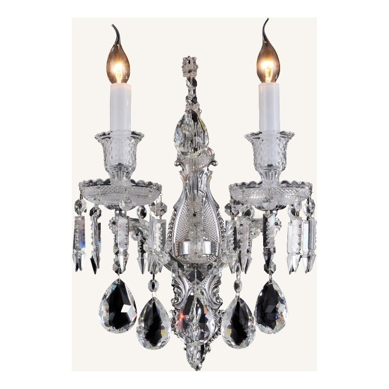 Michael Amini Chambord Crystal Wall Sconce - Clear