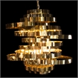 Michael Amini Hemispheres 8-Light Modern Chandelier - Gold