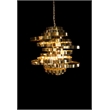 Michael Amini Hemispheres 8-Light Modern Chandelier - Gold