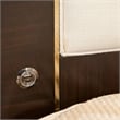 Michael Amini Belmont Place Eastern King Upholstered Bed in Cream/Espresso