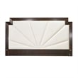 Michael Amini Belmont Place Queen Upholstered Bed in Cream/Espresso