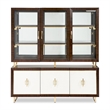 Michael Amini Belmont Place China Cabinet with LED Lighting - Espresso