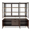 Michael Amini Belmont Place China Cabinet with LED Lighting - Espresso