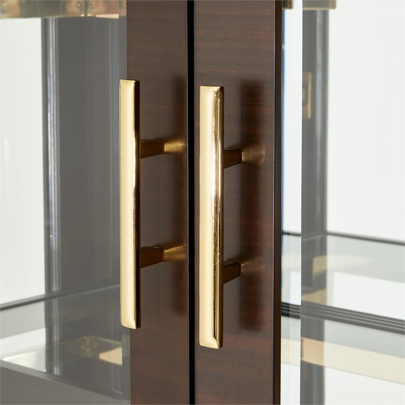 Michael Amini Belmont Place Display Cabinet in Espresso