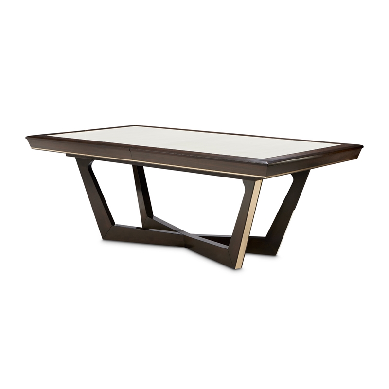 Michael Amini Belmont Place Dining Table in Espresso