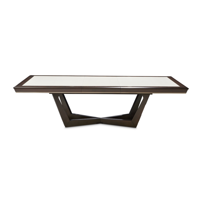 Michael Amini Belmont Place Dining Table in Espresso