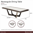 Michael Amini Belmont Place Dining Table in Espresso