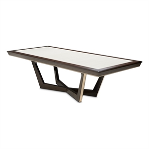Michael Amini Belmont Place Dining Table in Espresso