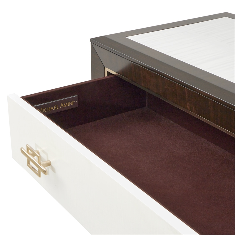 Michael Amini Belmont Place 5-Drawer Bedroom Chest in Espresso