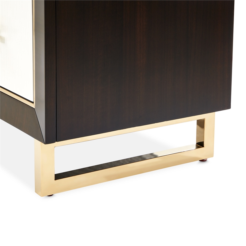 Michael Amini Belmont Place 5-Drawer Bedroom Chest in Espresso