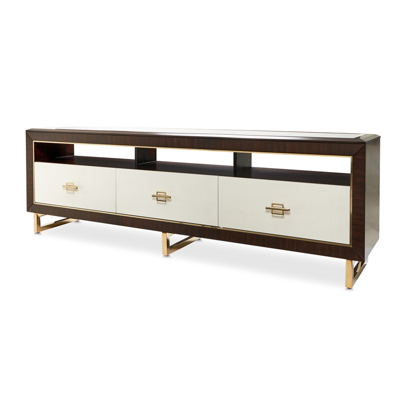 Michael Amini Belmont Place Media Cabinet For TVs upto 78