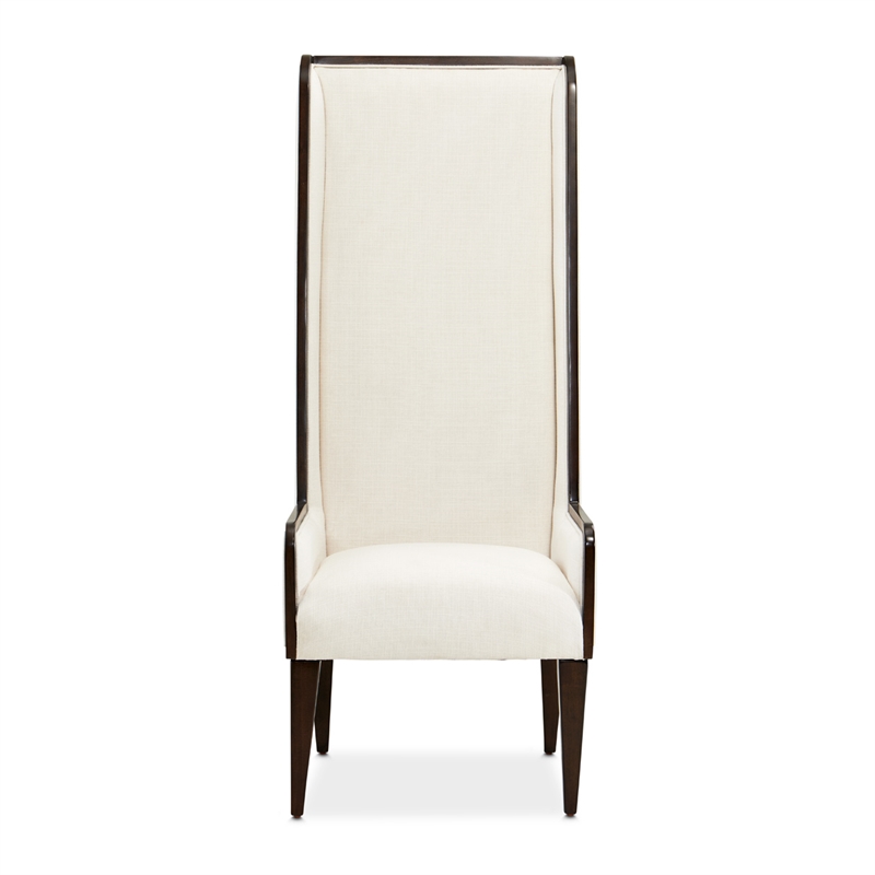 Michael Amini Belmont Place Office Chair in Cream/Espresso