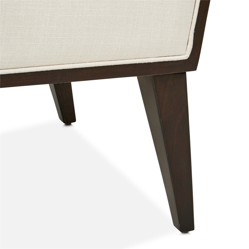 Michael Amini Belmont Place Office Chair in Cream/Espresso