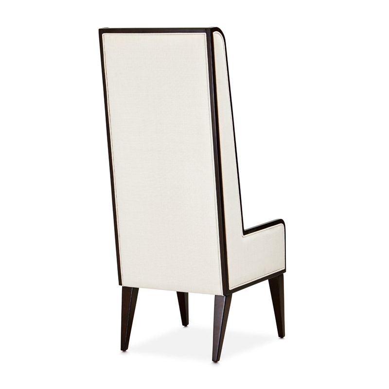 Michael Amini Belmont Place Office Chair in Cream/Espresso