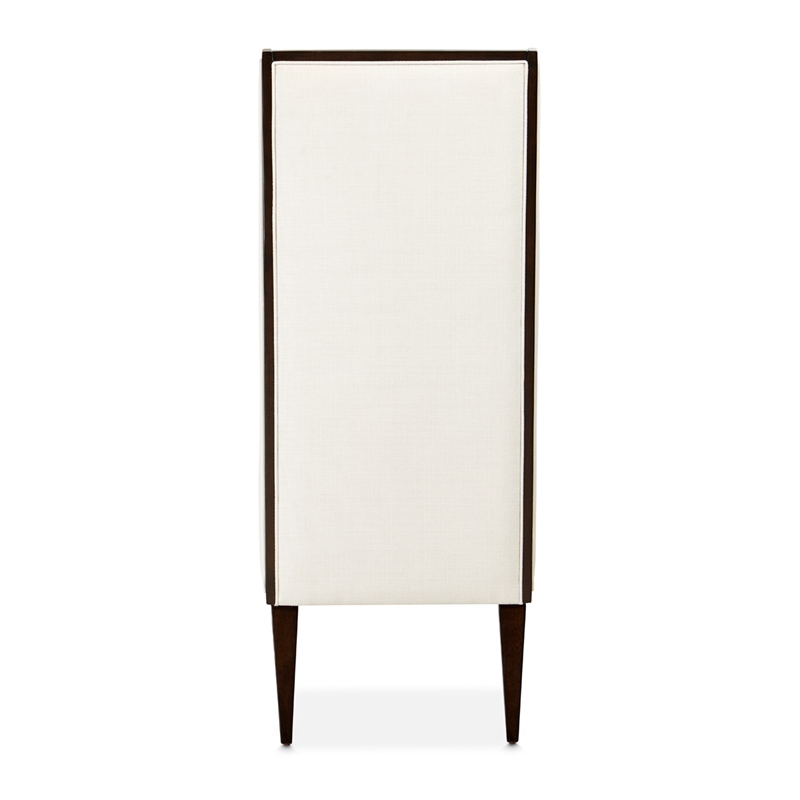 Michael Amini Belmont Place Office Chair in Cream/Espresso
