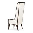 Michael Amini Belmont Place Office Chair in Cream/Espresso