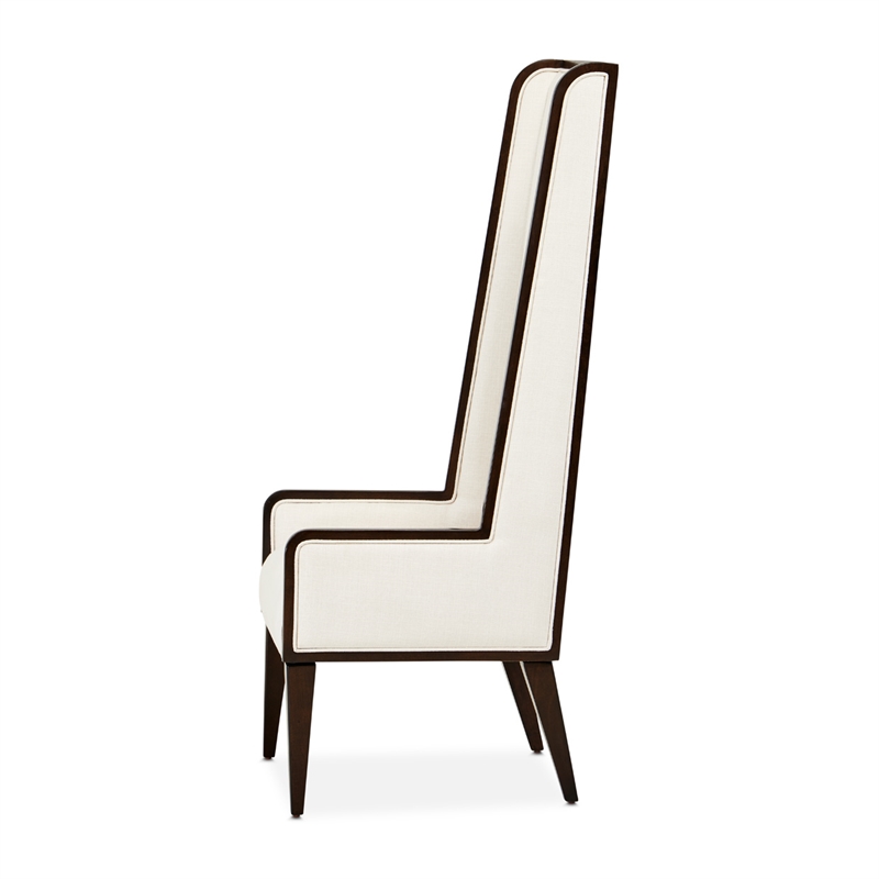 Michael Amini Belmont Place Office Chair in Cream/Espresso