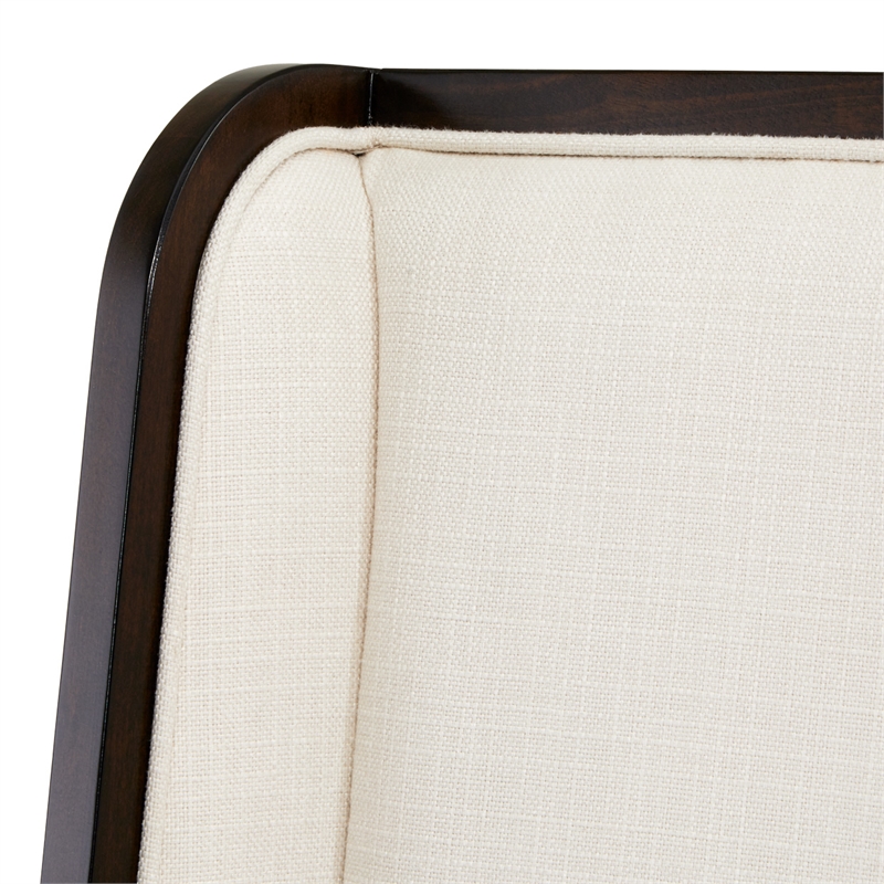 Michael Amini Belmont Place Office Chair in Cream/Espresso
