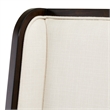 Michael Amini Belmont Place Office Chair in Cream/Espresso
