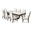 Michael Amini Belmont Place 9-Piece Rectangular Dining Room Set - Espresso