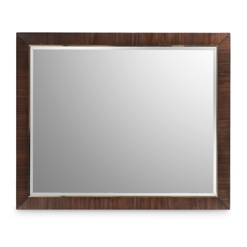 michael amini belmont place 9-drawers bedroom dresser & mirror set in espresso