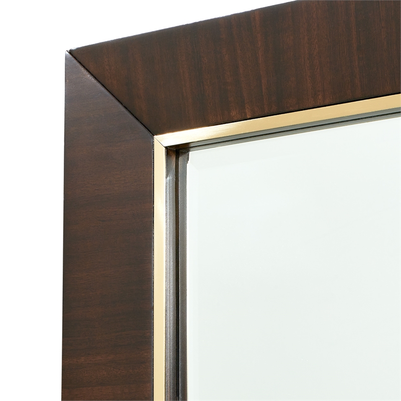 michael amini belmont place 9-drawers bedroom dresser & mirror set in espresso