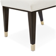 Michael Amini Belmont Place Dining Side Chair in Cream/Espresso (Set of 2)