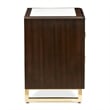 Michael Amini Belmont Place 2-Drawer Contemporary Wood Nightstand in Espresso