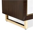 Michael Amini Belmont Place 2-Drawer Contemporary Wood Nightstand in Espresso