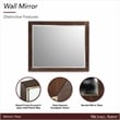Michael Amini Belmont Place Contemporary Wood Wall Mirror in Espresso