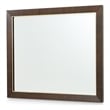 Michael Amini Belmont Place Contemporary Wood Wall Mirror in Espresso