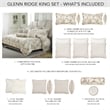 Michael Amini Glennridge 10-Piece King Comforter Set - Frost
